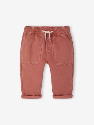 Pantalon met elastische taille voor baby's klei