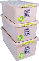 Really Useful Box Recycled opbergdoos 82 l, nestbaar, grijs - thumbnail