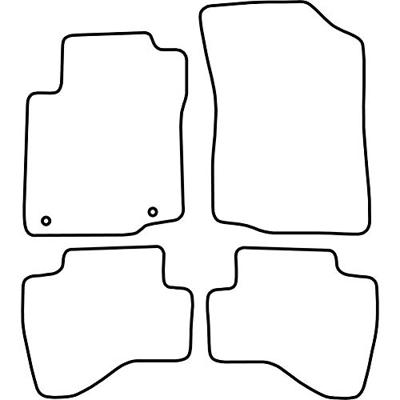 Automatten passend voor Citroen C1 2010-2014 TMCI540