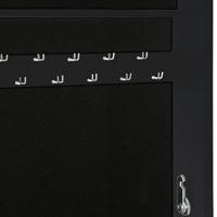 Sieradenkast met spiegel vrijstaand 42x38x152 cm zwart - thumbnail