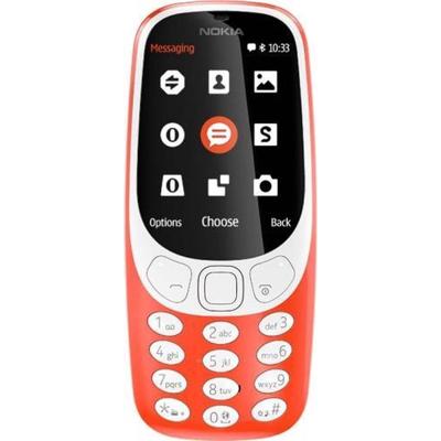 Nokia 3310 2G Mobiele Telefoon (2,4 inch Kleurendisplay, 2MP Camera, Bluetooth, Radio, MP3-Speler, Dual Sim) Oranje