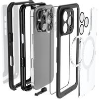 Ghostek Nautical Waterproof MagSafe Case + Belt Swivel Holster Apple iPhone 16 Pro Clear - thumbnail