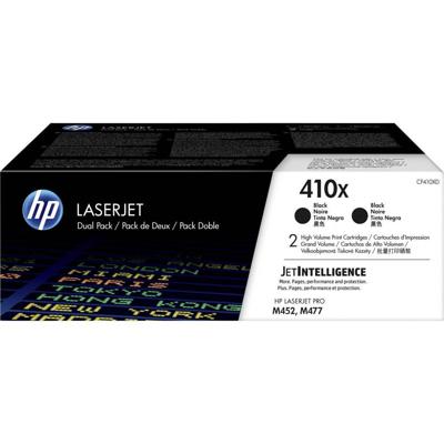 HP Toner 410X Origineel 2-pack Zwart 13000 bladzijden CF410XD