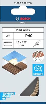 Bosch Accessories Schuurbandset P40