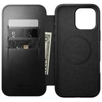 Nomad Modern Horween lederen folio iPhone 16 Pro Max - Black - thumbnail