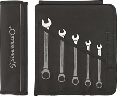 Stahlwille 96411705 17/5 Steek-ringratelsleutelset 5-delig Sleutelbreedte (metrisch) 8 - 19 mm - thumbnail
