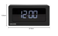 Karlsson - Table clock Boxed LED black - thumbnail