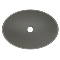 Arcqua Prince waskom 49x34cm ovaal marble mat beton WAS248887 - thumbnail