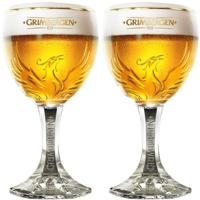 Grimbergen Bierglazen op Voet - 330 ml - 2 stuks - thumbnail