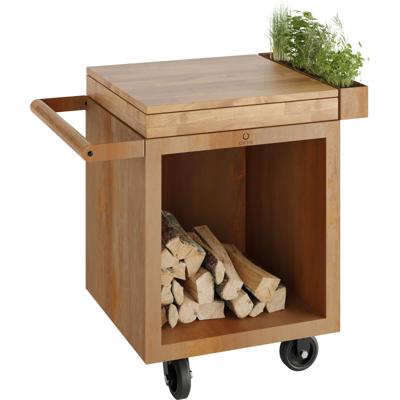 OFYR | Mise en Place Table Corten 65 PRO | Teak Wood