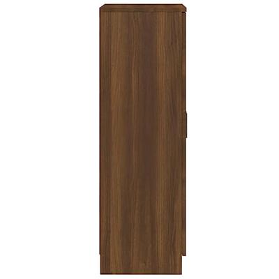 Schoenenkast 55x35x108 cm bewerkt hout bruin eikenkleur