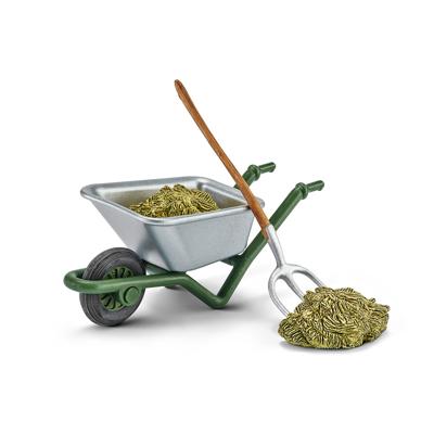 Schleich farm world kruiwagen met hooi en riek