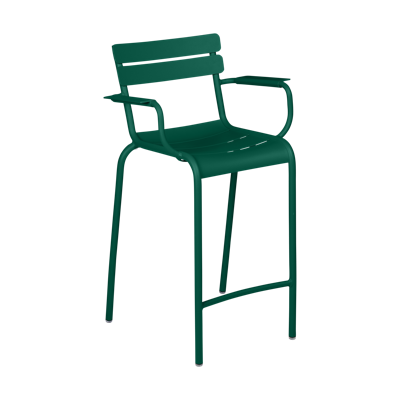 Fermob Luxembourg barkruk met arm H70 Cedar Green