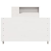 Bedframe zonder matras massief grenenhout wit 75x190 cm - thumbnail