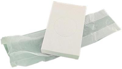 Hygiënezakjes LDPE, wit, 46 x 25 stuks