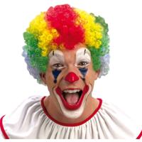 Boland Pruik clown multikleur volwassenen - thumbnail