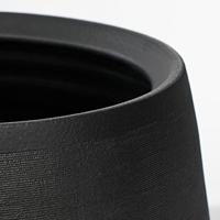Mica Decorations Douro Bloempot - H18 x Ø20 cm - Mat - Zwart - thumbnail