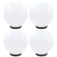VidaXL Led-bollampen 4 st rond 25 cm pmma - thumbnail