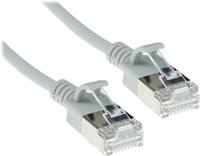 ACT Grijze 5 meter LSZH U/FTP CAT6A datacenter slimline patchkabel snagless met RJ45 connectoren - thumbnail
