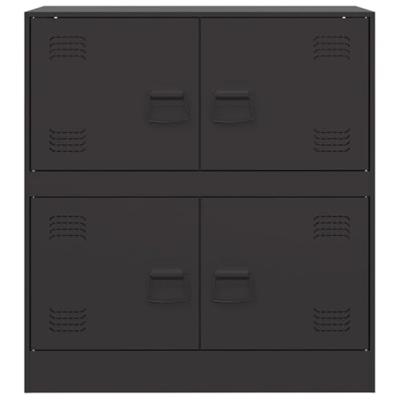 Dressoir 67x39x73 cm staal zwart Dressoir 67x39x73 cm staal zwart