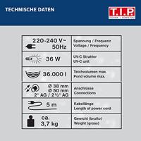T.I.P. - Technische Industrie Produkte 30447 SPU 36000 UV-C-lamp 7.000 l/h - thumbnail