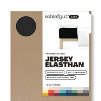 Schlafgut Schlafgut EASY Jersey Elasthan Hoeslaken M - 120x200 - 130x220 799 Off-Black - thumbnail