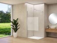Inloopdouche Van Rijn Products ST01 100x200 cm 8 mm Helder Glas Met Satijnbaan Incl. Beslag met Muurprofiel en Stabilisatiestang Geborsteld RVS - thumbnail