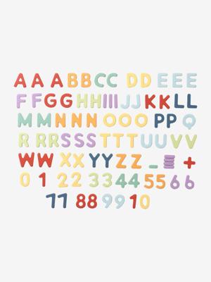 Magnetische letters en cijfers van FSC®-hout meerkleurig Magnetische letters en cijfers van FSC®-hout meerkleurig