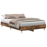 Bedframe zonder matras 120x190 cm spaanplaat gerookt eiken - thumbnail