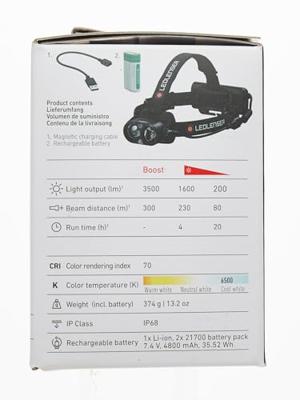 Ledlenser H19R Core Hoofdlamp LED werkt op een accu 3500 lm 20 h