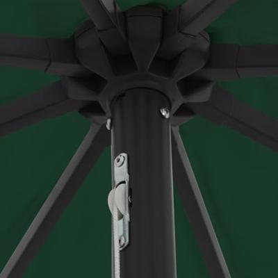 VidaXL Tuinparasol groen 395 x 395 x 245 cm polyester VidaXL Tuinparasol groen 395 x 395 x 245 cm polyester