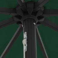 Tuinparasol Groen en Zwart 395 x 395 x 245 cm - thumbnail