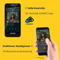 TechniSat DIGITRADIO 370 CD IR Radio DAB+, DAB, VHF (FM), Internet WiFi, Bluetooth, CD, USB, Internetradio Incl. afstandsbediening Zwart - thumbnail