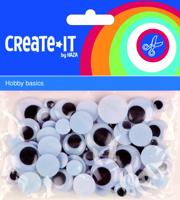 Create It Create-it knutselset bewegende ogen 75stuks - thumbnail