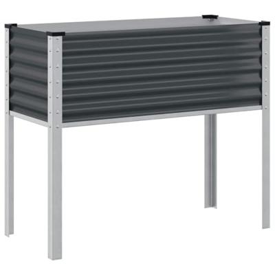 VidaXL Plantenbak antraciet 100x45x90 cm staal