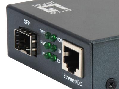 LevelOne GVT-2012 netwerk media converter 1000 Mbit/s Zwart