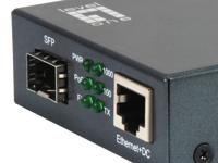 LevelOne GVT-2012 netwerk media converter 1000 Mbit/s Zwart - thumbnail
