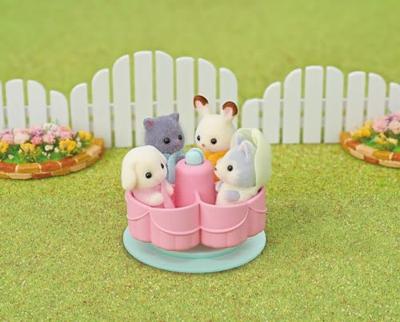 Accessoires voor poppenhuis Sylvanian Families 5744 Rainbow Fun Nursery Bus - thumbnail