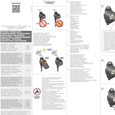 Irrigatieprogrammeur Claber Aquauno Logica Analoog