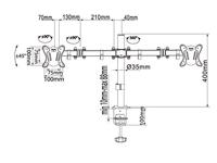Equip 650152 monitorarm Zwart - thumbnail