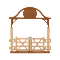Schleich horse club omheining voor paarden met poort 42434 - thumbnail
