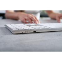 CHERRY KW 9100 SLIM FOR MAC toetsenbord Universeel USB + Bluetooth AZERTY Frans Zilver - thumbnail