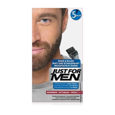 Just For Men Snor & Baard Haarkleuring - M35 Middenbruin Just For Men Snor & Baard Haarkleuring - M35 Middenbruin