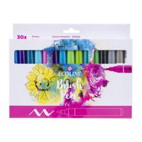 Bruynzeel Ecoline brush pen set primair, 30 kleuren - thumbnail