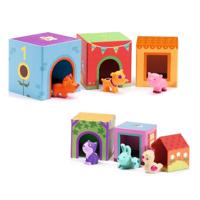 Beeldblokjes Topanifarm DJECO multi-gekleurd - thumbnail