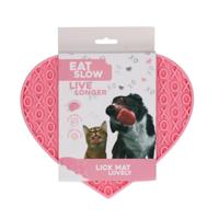 Eat Slow Live Longer Lick Mat Lovely Pink - thumbnail
