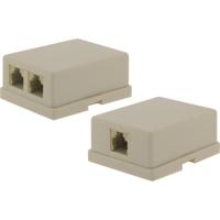 Xccess Modulaire Wanddoos RJ11 Splitter - thumbnail