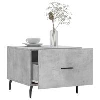 Salontafels 2 st 50x50x40 cm bewerkt hout betongrijs - thumbnail