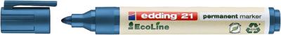 Viltstift edding 21 EcoLine rond blauw 1.5-3mm | 10 stuks