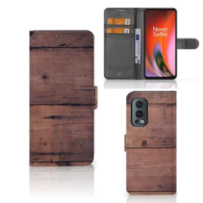 OnePlus Nord 2 5G | Book Style Case | Old Wood